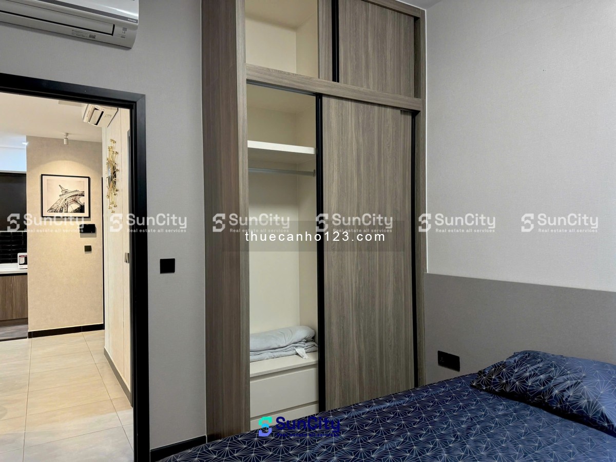 Thuê Delasol Tôn Thất Thuyết Q4 2PN 2WC full nội thất cao cấp view sông Bitexco gần Q1 Q2 Q7