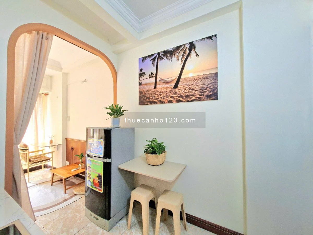 Studio tách bếp full nội thất Q1, gần chợ Bến Thành, Bùi Viện, Pullman, cầu Nguyễn Văn Cừ,..