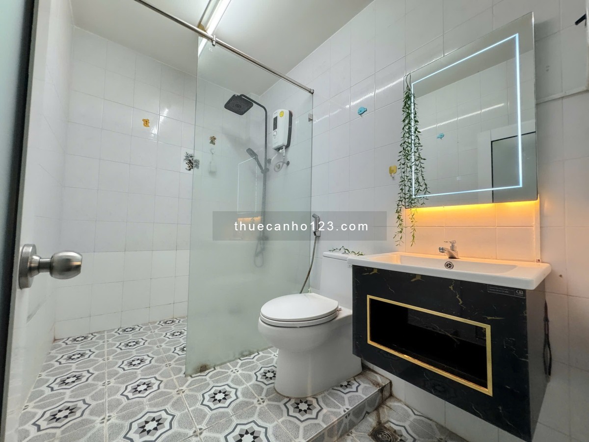 Căn hộ 1 phòng ngủ siêu thoáng – Có ban công, tách bếp, máy giặt riêng – Ba Vân, P14, Tân Bình