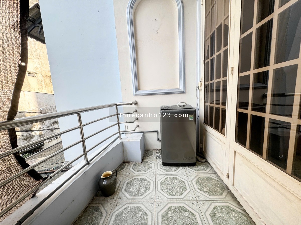 Căn hộ 1 phòng ngủ siêu thoáng – Có ban công, tách bếp, máy giặt riêng – Ba Vân, P14, Tân Bình