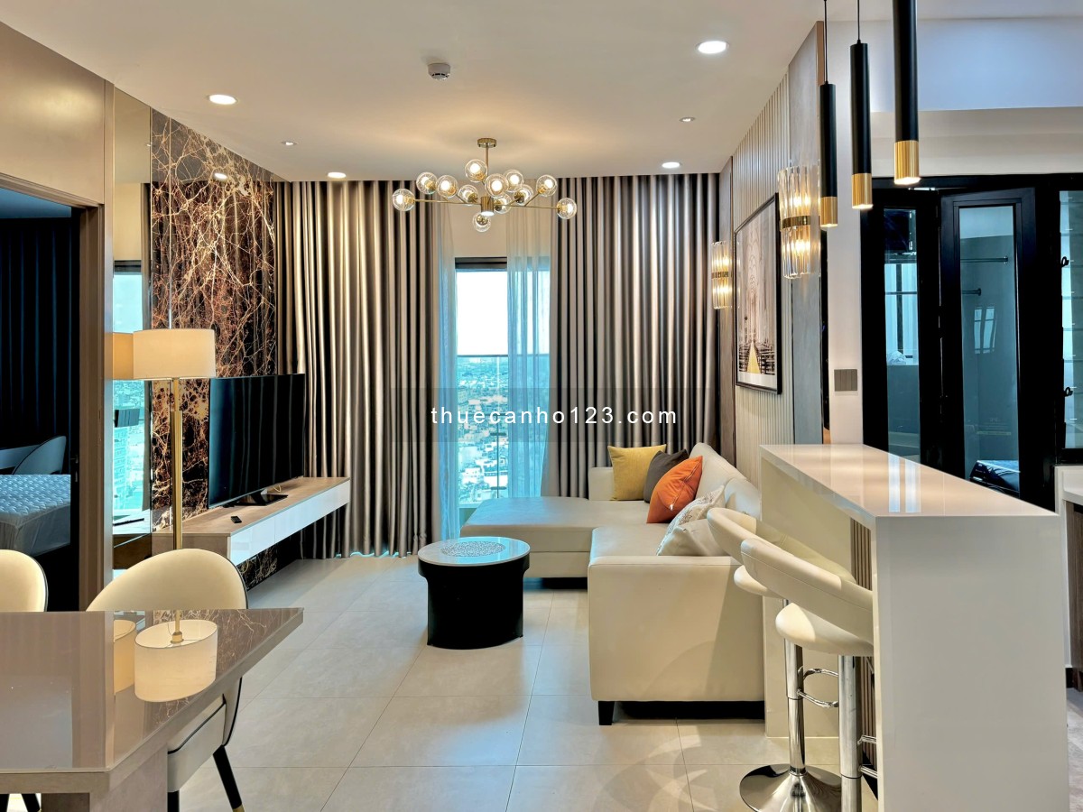 Cho thuê căn hộ 2 phòng ngủ 2WC diện tích 86m2 view Bitexco nhà mới như hình