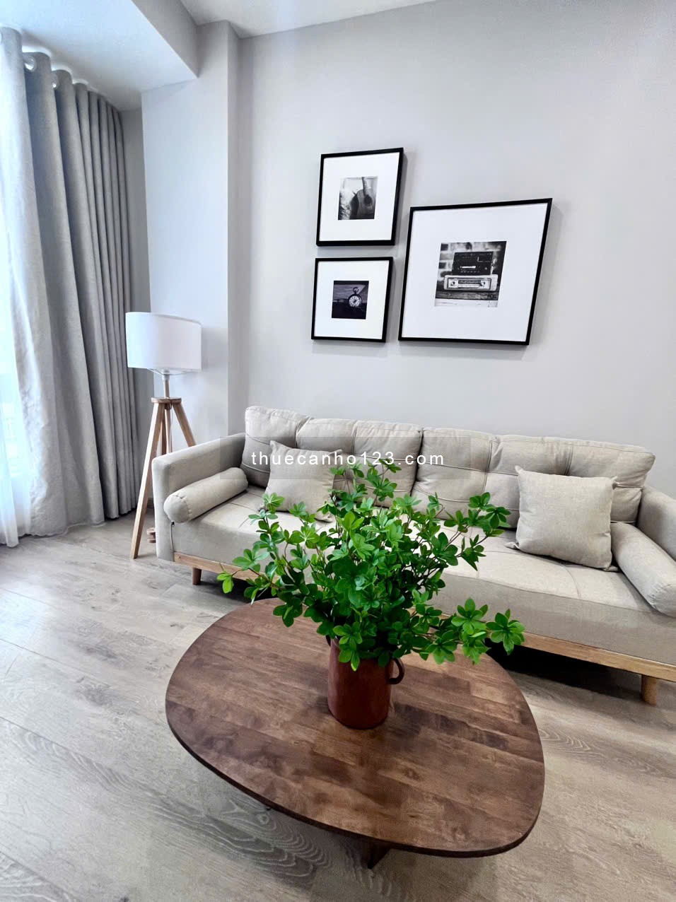 Cho thuê căn hộ Sky Garden 56m², thiết kế 2 phòng ngủ – 1WC