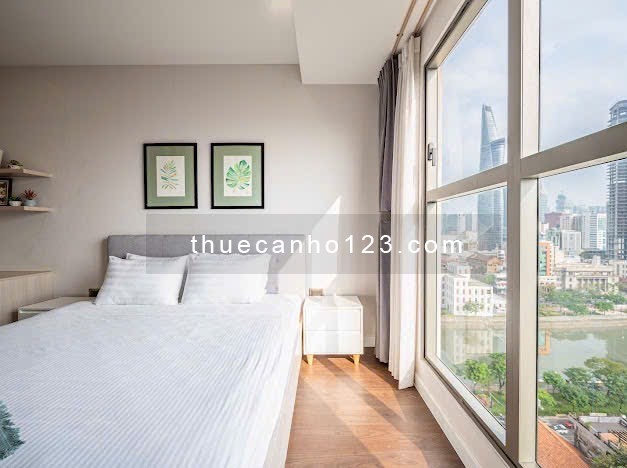 Thuê Saigon Royal 2PN 2WC view sông Sài Gòn Bitexco tại Bến Vân Đồn Q4 gần Nguyễn Huệ Takashimaya Q1