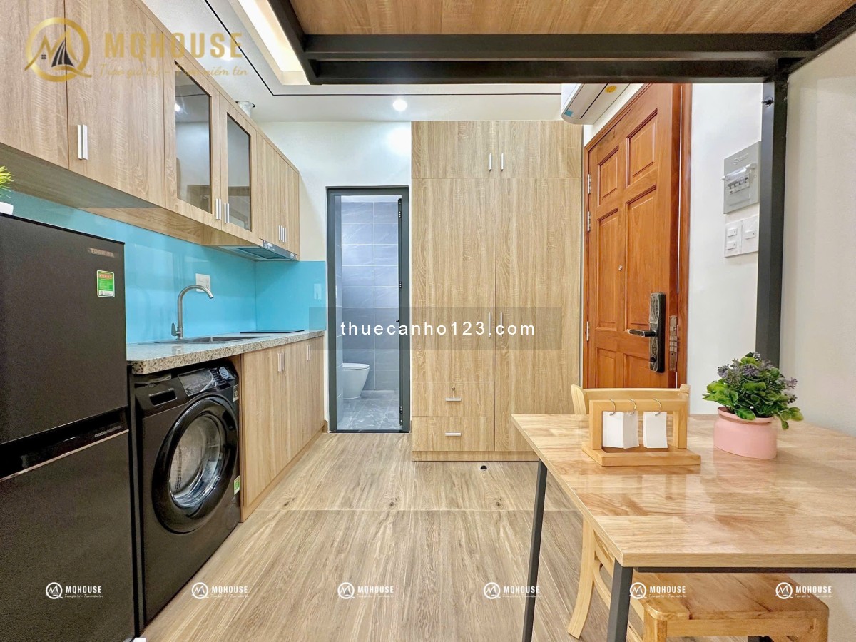 Gác mới 100% nội thất cao cấp - Giặt riêng - Bếp điện, máy hút