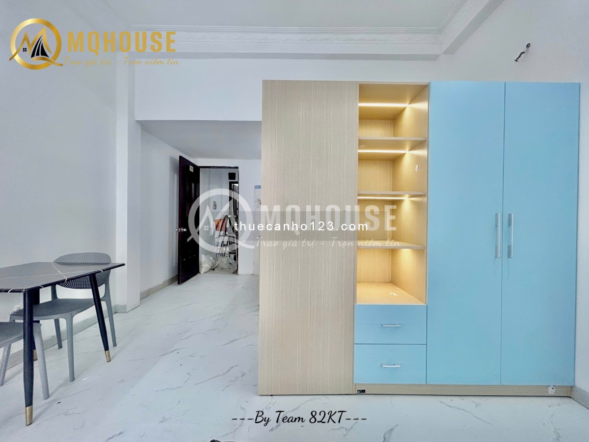 Khai trương siêu phẩm - Studio balcony 40m2, full nội thất, máy giặt riêng - Ngay Điện Biên Phủ