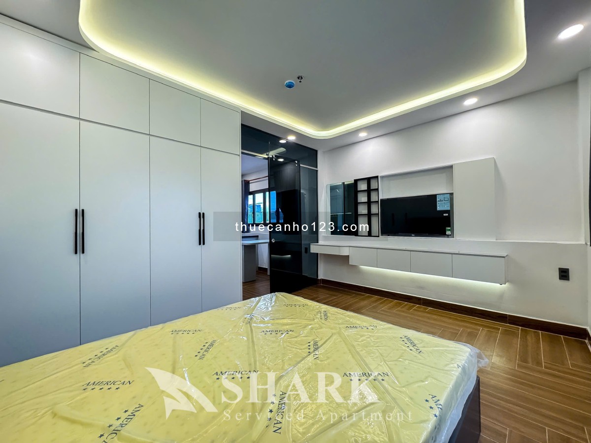 Cho thuê căn hộ Bình Thạnh – 1PN mới 100% full nội thất – Thang máy, hầm xe – Ngay chợ Bà Chiểu