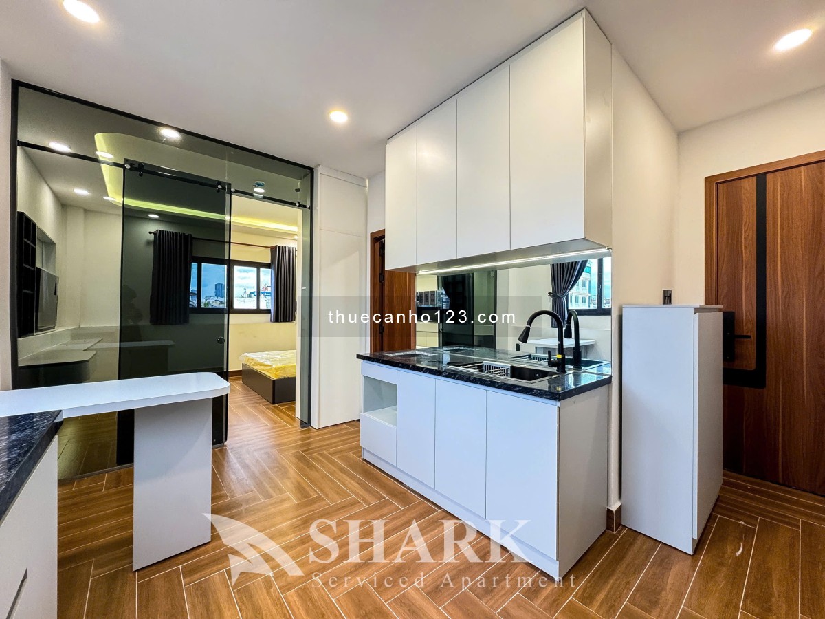 Cho thuê căn hộ Bình Thạnh – 1PN mới 100% full nội thất – Thang máy, hầm xe – Ngay chợ Bà Chiểu