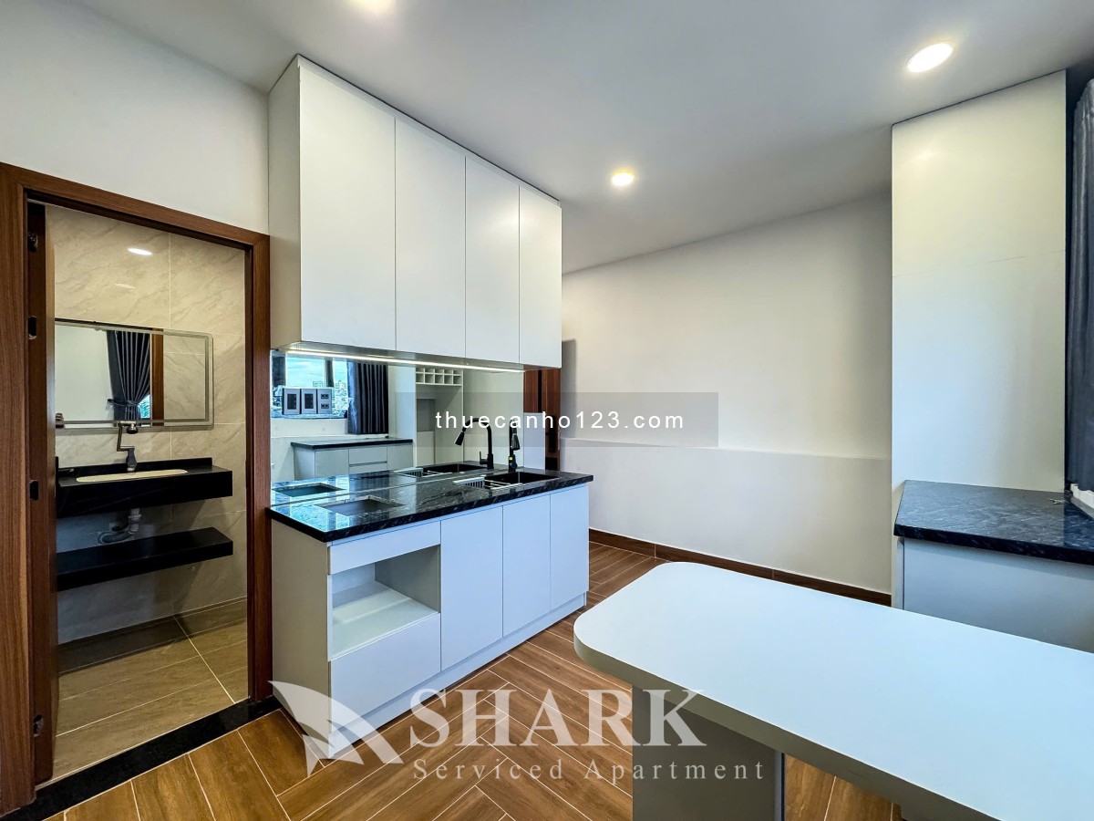 Cho thuê căn hộ Bình Thạnh – 1PN mới 100% full nội thất – Thang máy, hầm xe – Ngay chợ Bà Chiểu