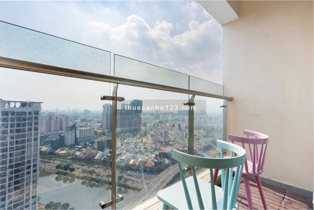 Thuê Millennium 2PN 2WC tại Bến Vân Đồn Q4 view sông SG gần Bitexco Takashimaya Nguyễn Huệ Q1 Q3