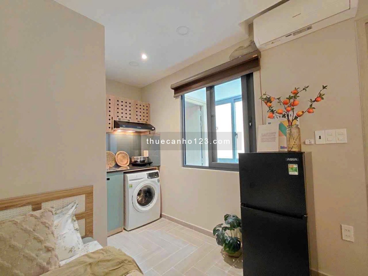 Cho thuê căn hộ Studio Cửa sổ MỚI Q1 gần vòng xoay Cống Quỳnh, công viên 23 tháng 9, chợ Thái Bình