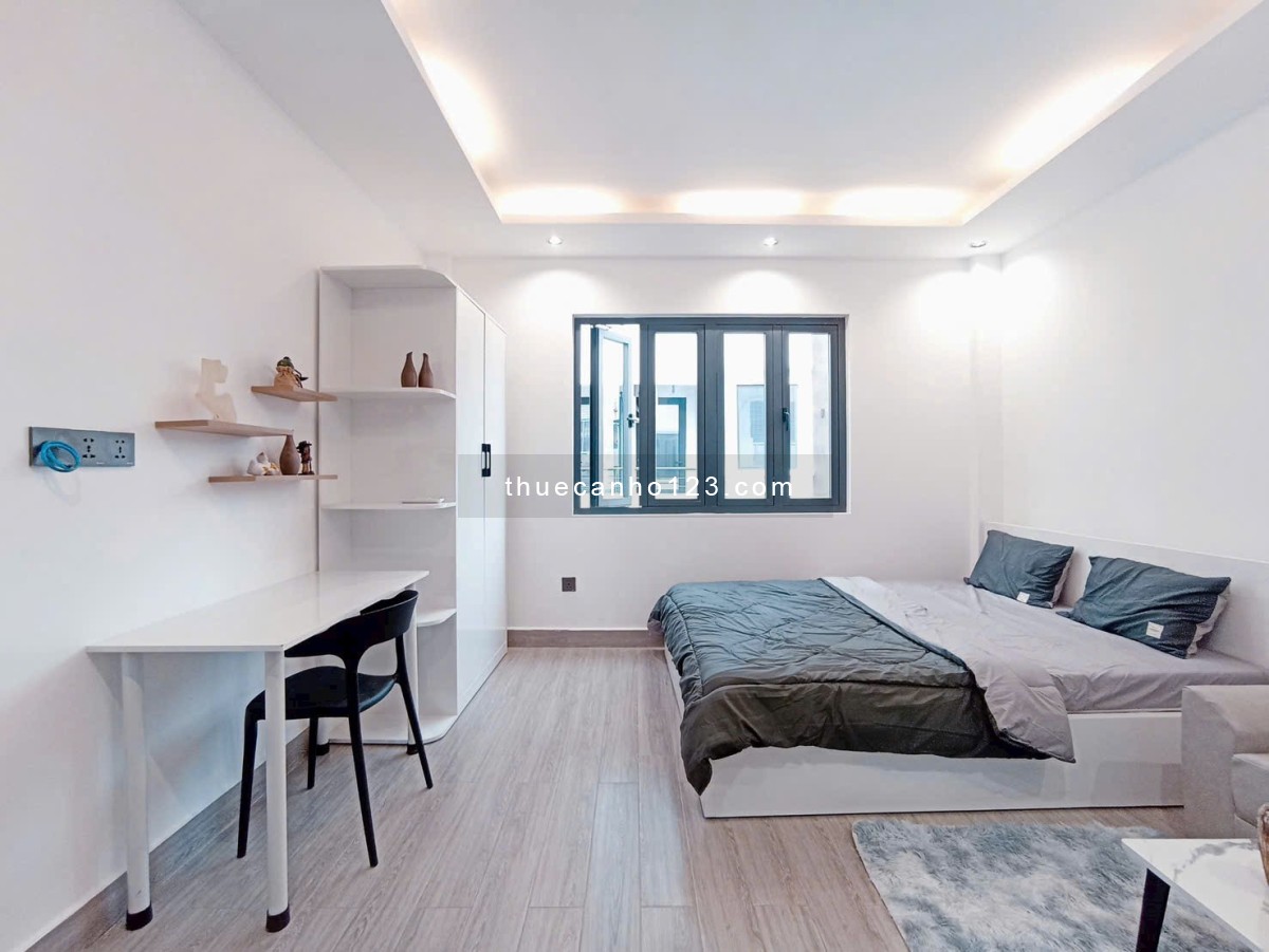 Cho thuê Studio 35m2 full nội thất ban công tại Bùi Đình Túy Bình Thạnh gần chợ Bà Chiểu