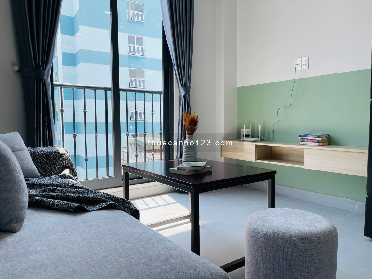 Căn hộ 1 phòng ngủ – Full nội thất hiện đại – Ban công, cửa sổ trời – Trung tâm Tân Bình