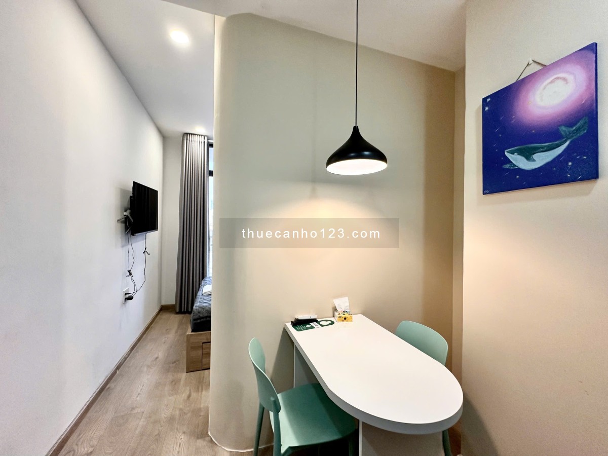 Căn hộ 1PN tách bếp, ban công thoáng mát, ngay cầu thị Nghè, ra vào vân tay, thang máy, gần Q1,3