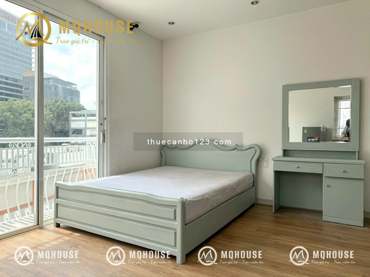 CHO THUÊ CĂN HỘ FULL NỘI THẤT – BAN CÔNG THOÁNG MÁT Q3 di chuyển cực kỳ thuận tiện sang các quận