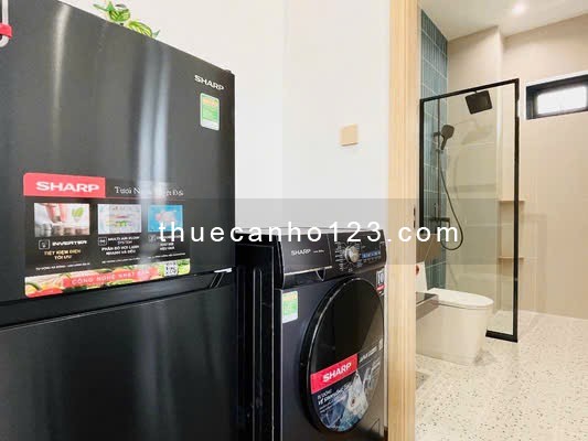 Cho thuê căn hộ 1PN cao cấp tone gỗ sáng – Nguyễn Hữu Cảnh, Bình Thạnh – Gần Quận 1, Quận 2