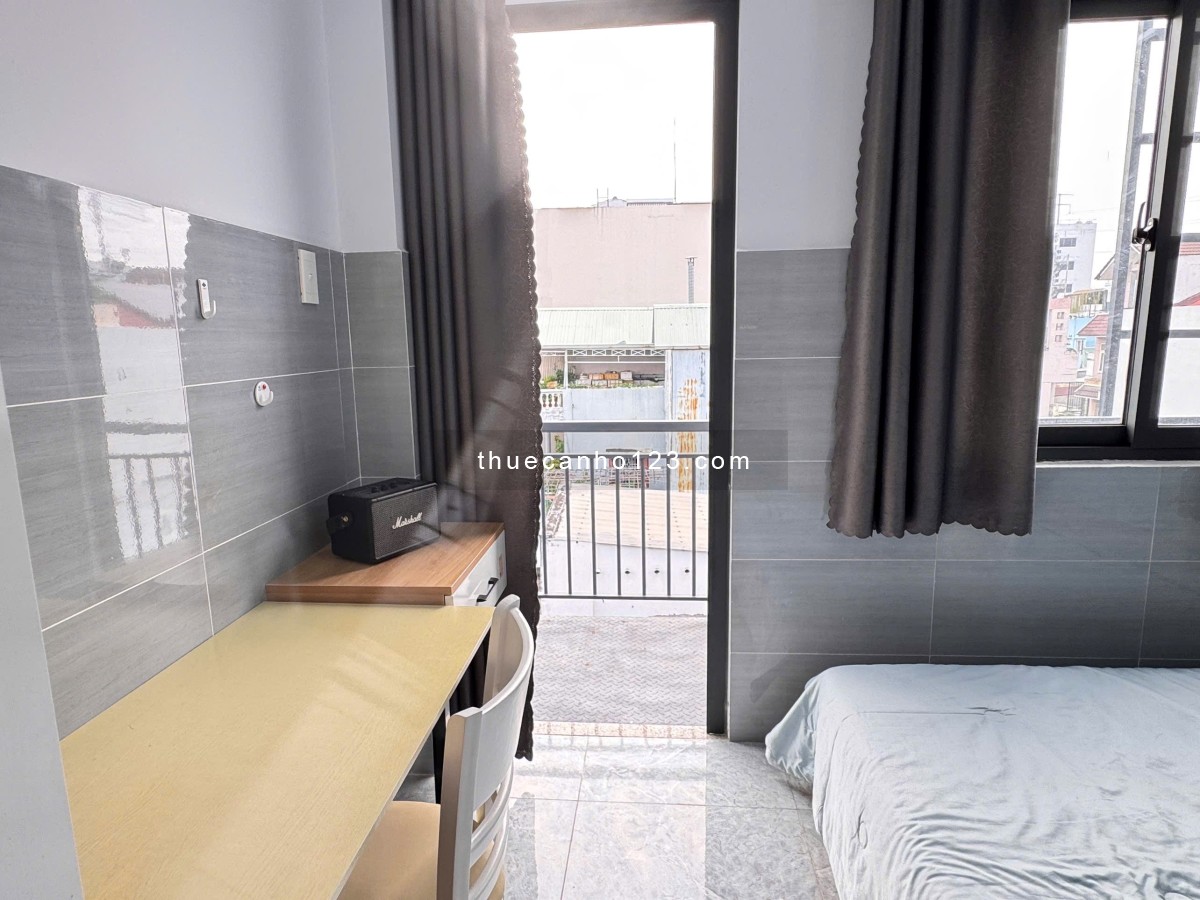Cho thuê phòng 30m2 Full nội thất có ban công Nơ Trang Long Bình Thạnh