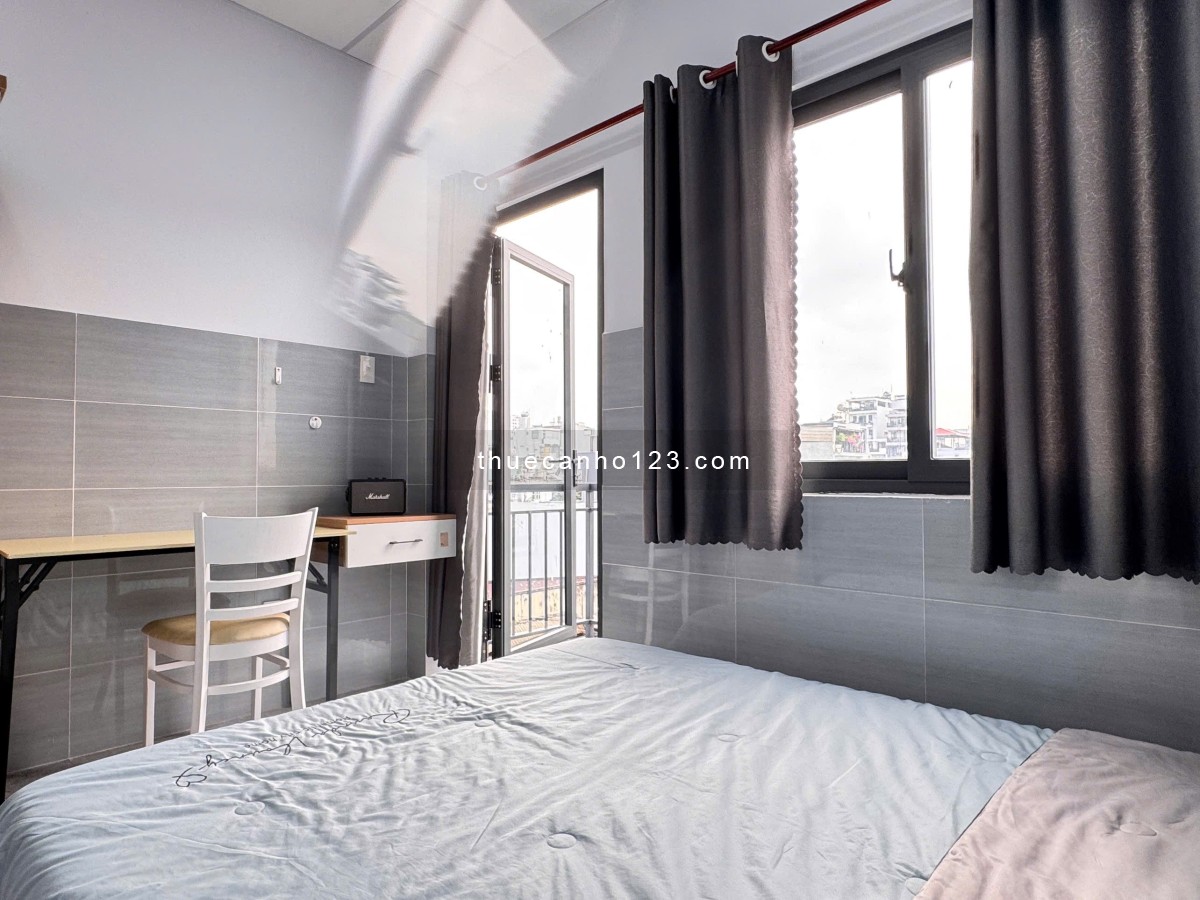 Cho thuê phòng 30m2 Full nội thất có ban công Nơ Trang Long Bình Thạnh