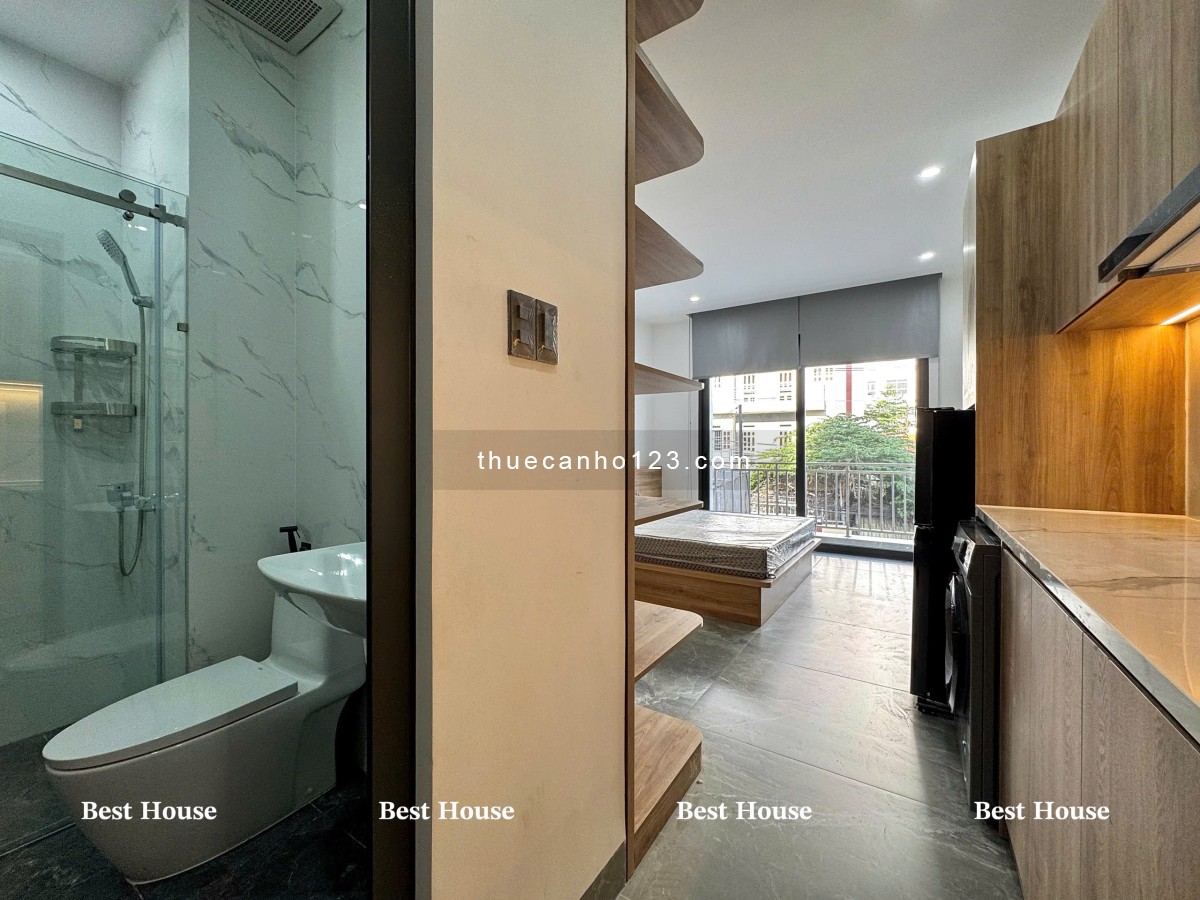 Căn hộ nội thất cao cấp tại Tân Phú – Ban công, tách bếp, giặt riêng.