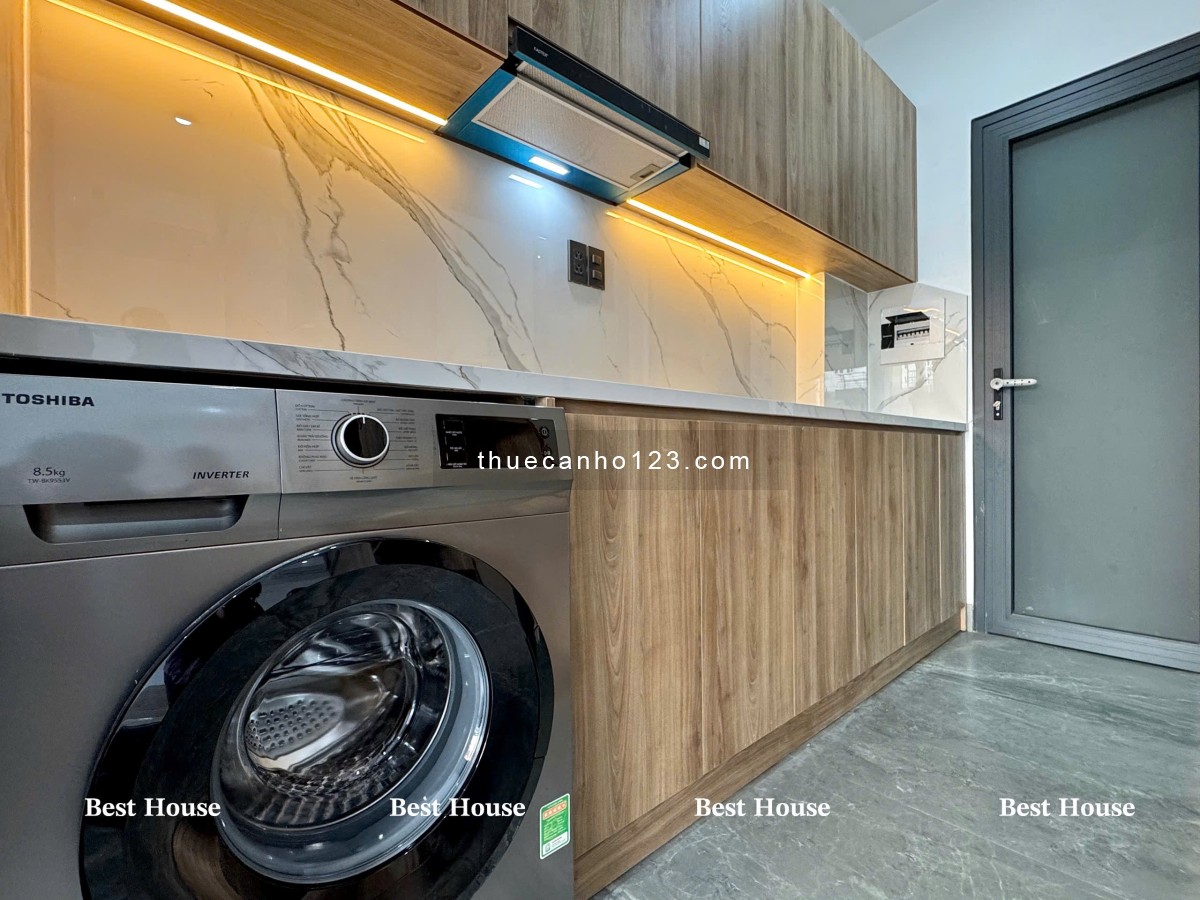 Căn hộ nội thất cao cấp tại Tân Phú – Ban công, tách bếp, giặt riêng.