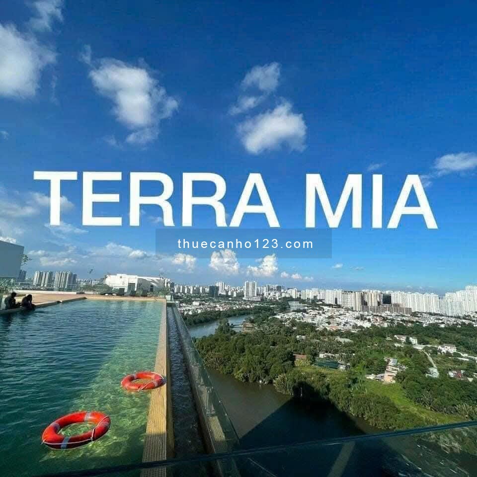 CHO THUÊ chung cư Terra Mia 68m² view sông gồm 2 máy lạnh, rèm, máy nước nóng, máy hút mùi, bếp điện