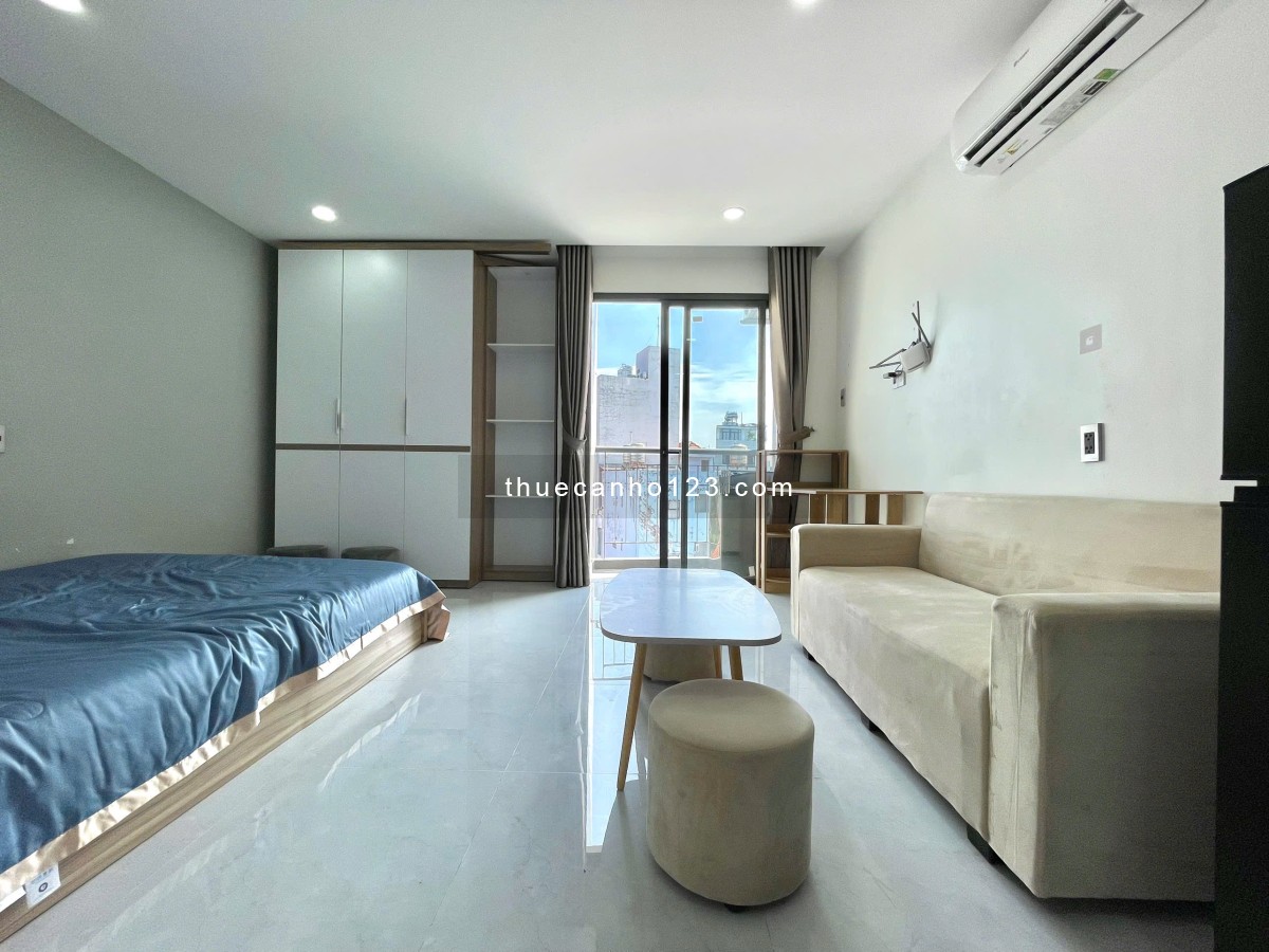Căn hộ Studio ban công view thoáng, full nội thất, gần Phan Đăng Lưu, Phạm Văn Đồng, Quận 3