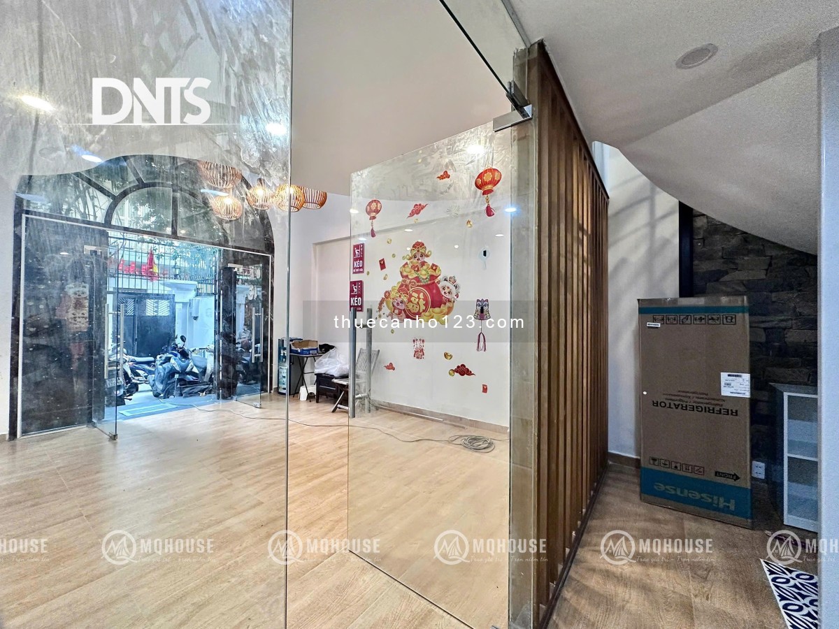 Căn hộ tầng trệt làm MB Kinh Doanh, Văn Phòng 1trêt + 1 Lửng Nguyễn Văn Mai, Q3, Có bảo vệ, máy lạnh