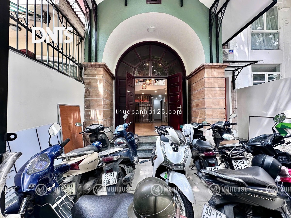 Căn hộ tầng trệt làm MB Kinh Doanh, Văn Phòng 1trêt + 1 Lửng Nguyễn Văn Mai, Q3, Có bảo vệ, máy lạnh
