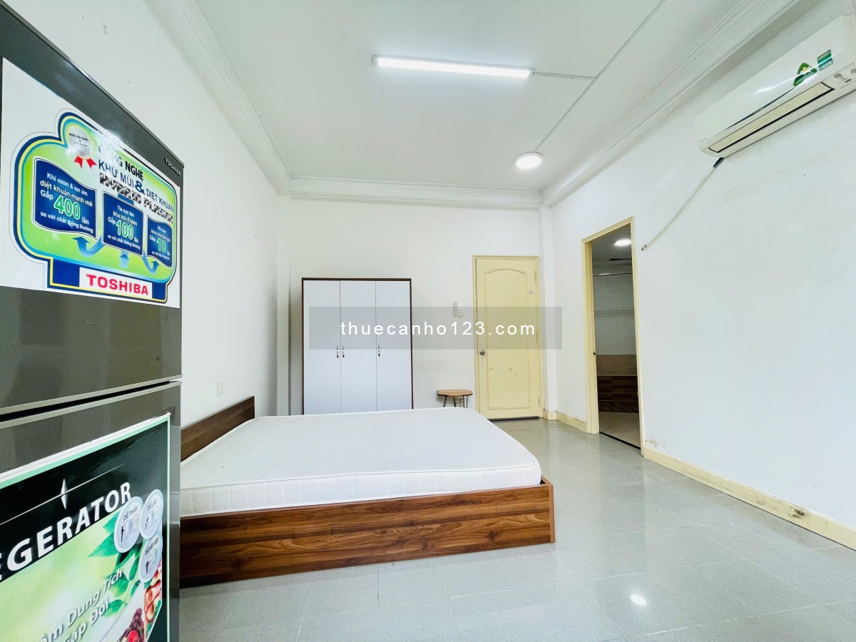 Cho thuê căn studio tách bếp Q1, gần ngay Nowzone, ngã sáu Cộng Hòa, cầu Nguyễn Văn Cừ,... 