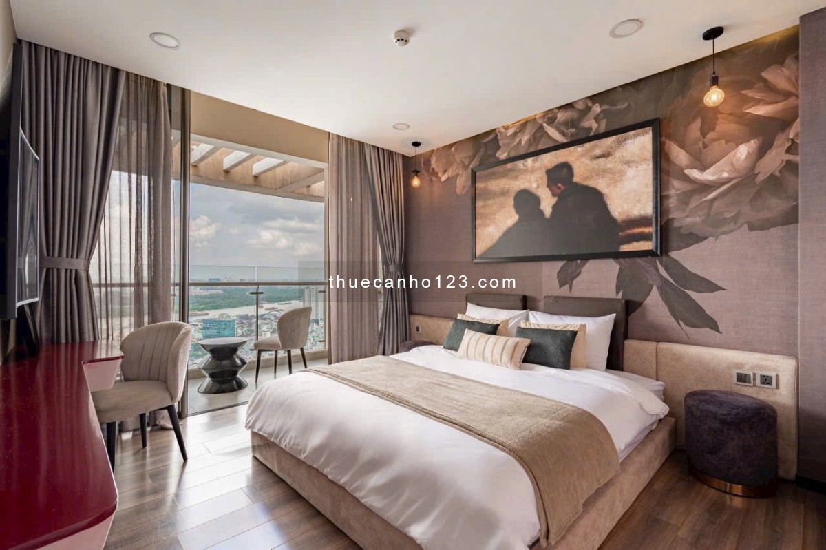 Thuê Millennium penthouse 3PN 3WC view sông Sài Gòn tầng cao nhất Bến Vân Đồn Q4 gần Q1 Q3 Bitexco