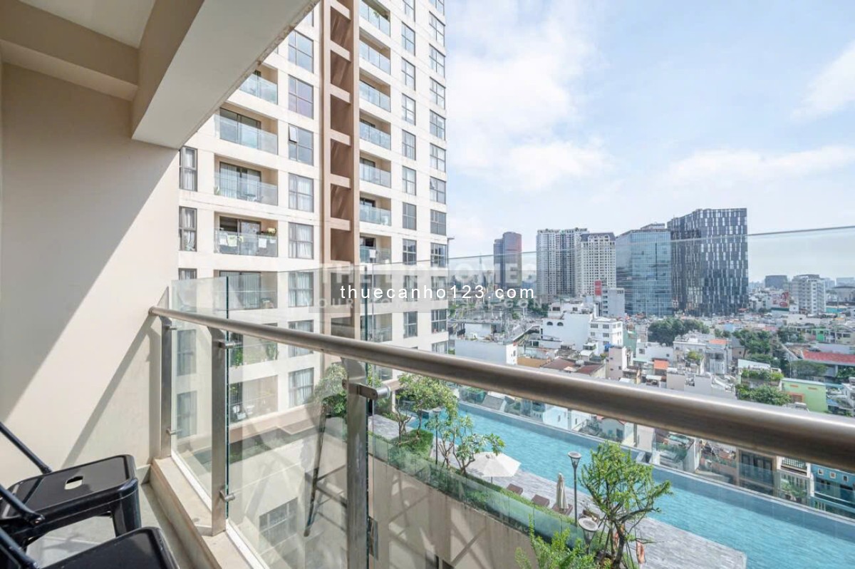 Cho thuê Millennium 2PN 2WC 65m2 view hồ bơi và quận 1 tại Bến Vân Đồn Quận 4