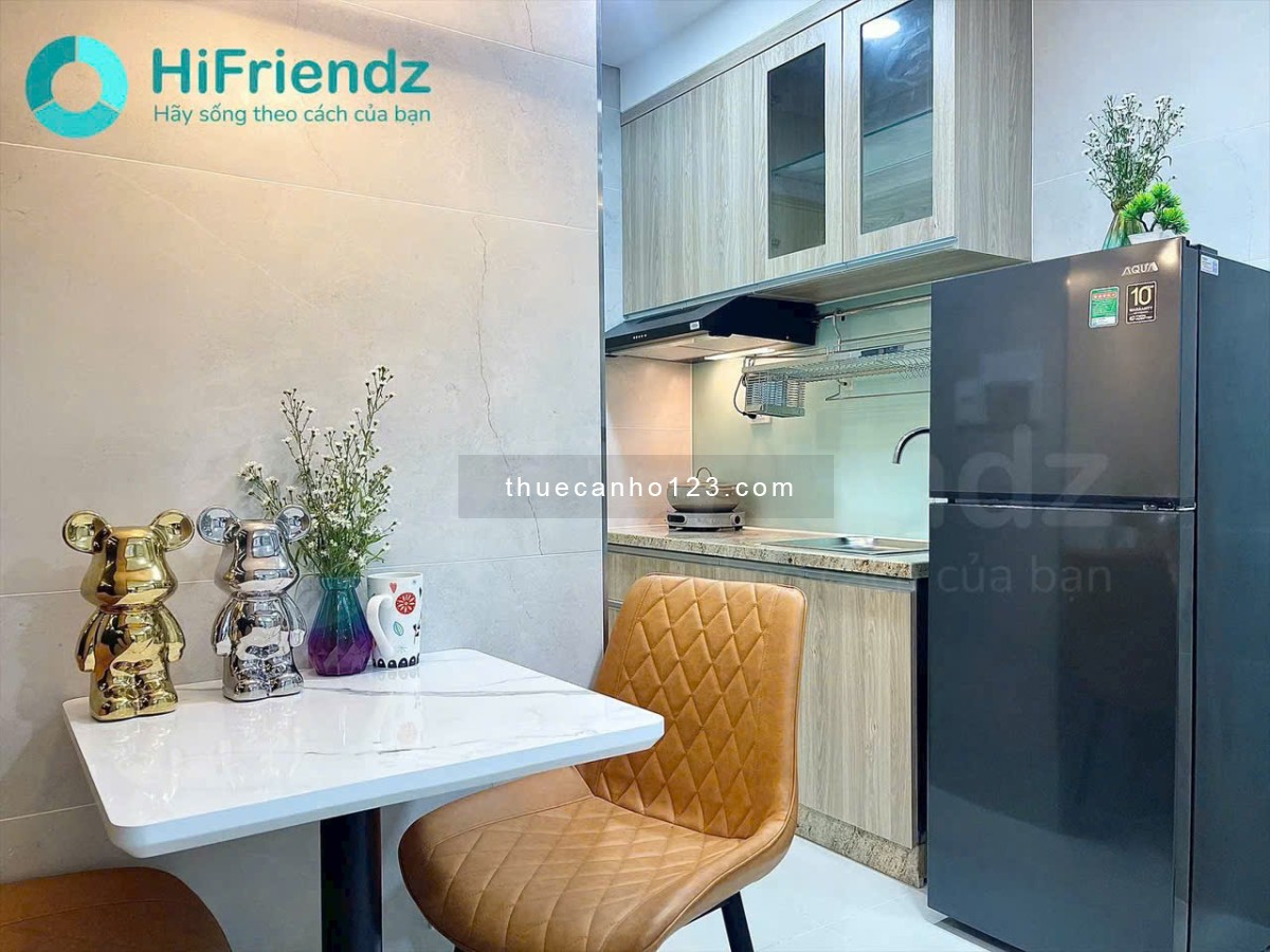 Cho thuê căn hộ Bình Thạnh, 1PN full nội thất, 35m², ban công, thang máy, giặt riêng, tiện đi metro