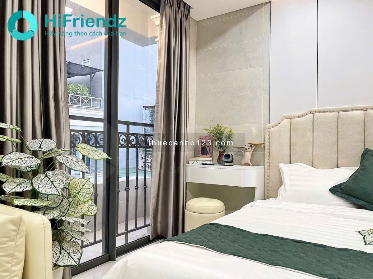 Cho thuê căn hộ Bình Thạnh, 1PN full nội thất, 35m², ban công, thang máy, giặt riêng, tiện đi metro