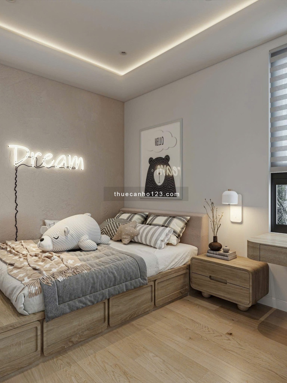 Cho thuê căn hộ 1 phòng ngủ đường Lam Sơn, gần sân bay Tân Sơn Nhất, Tân Bình