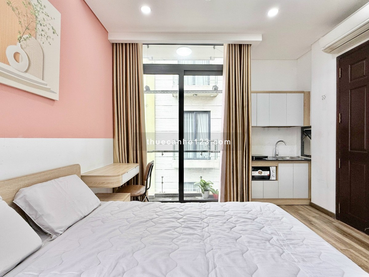 Căn hộ full nội thất – Ban công rộng – Bếp riêng, máy giặt riêng – Ngô Thị Thu Minh, P2, Tân Bình