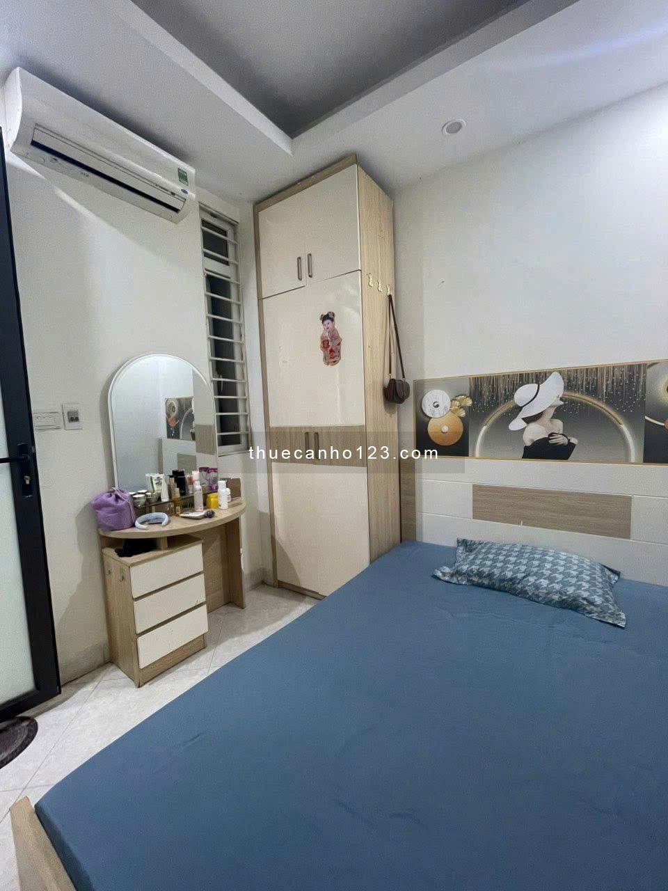 C/c Trương Định, P. Võ Thị Sáu, Q3, 73m2, 2PN, Lầu 2, 9tr/tháng.