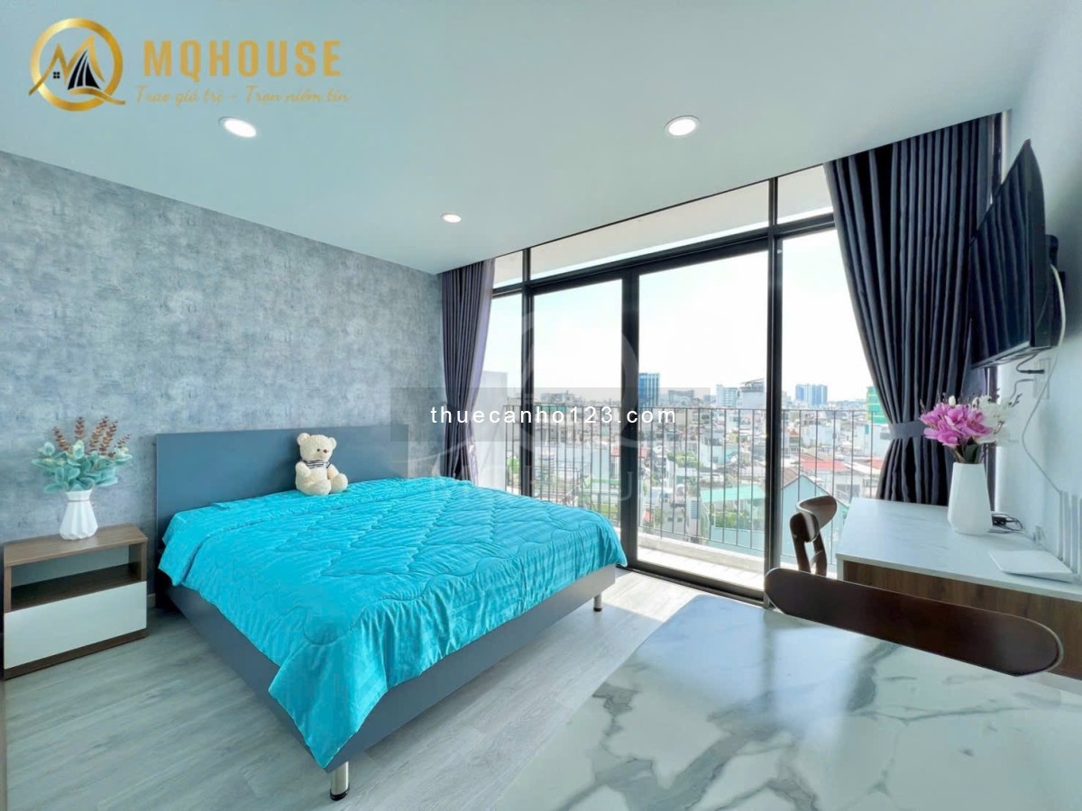 Hệ thống cho thuê căn hộ dịch vụ, phòng full nội thất mới có ban công, cửa sổ thoáng mát gần sân bay