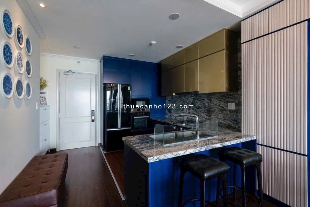 Thuê Gold View 2PN 2WC nội thất cao cấp full gỗ view sông SG tại Bến Vân Đồn Q4 gần Bitexco Q1 Q3