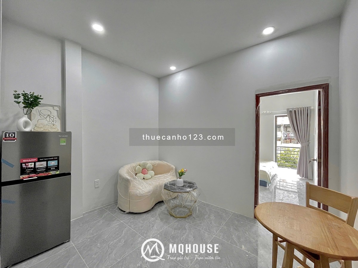 CHDV 1PN Rộng full nội thất - Mới 100% - Tân Bình - 0909186134