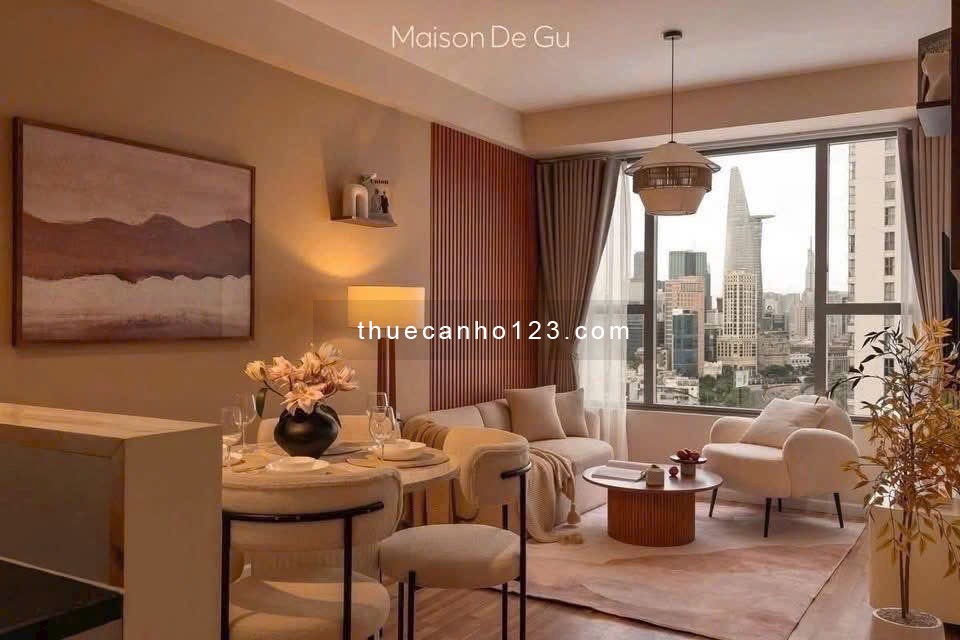 Thuê River Gate 2PN view sông Sg tại Bến Vân Đồn Q4 gần Bitexco Nguyễn Huệ Q1 Q3 hầm Thủ Thiêm