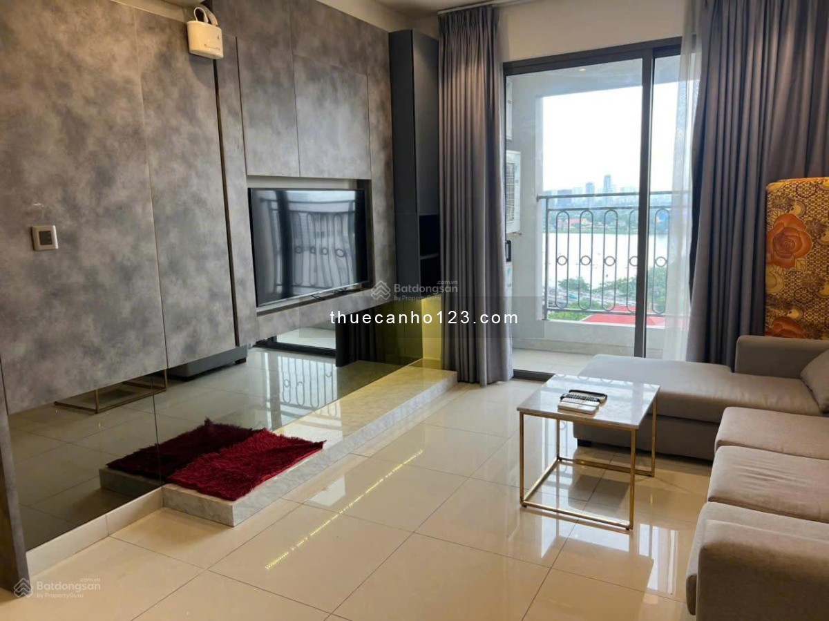 Cho thuê căn hộ Saigon Royal 86m2 - Thiết kế: 2 phòng ngủ + 2WC