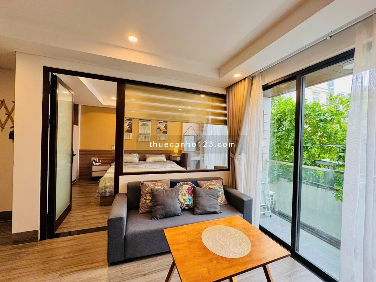 Căn hộ 1pn 50m², máy giặt riêng, ban công gần sân bay TSN, CV Hoàng Văn Thụ, Lăng Cha Cả, Tân Bình