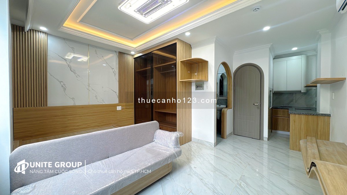 Cho thuê căn hộ studio full nội thất đầy đủ tiện nghi ngay trung tâm Q1, thuận tiện di chuyển