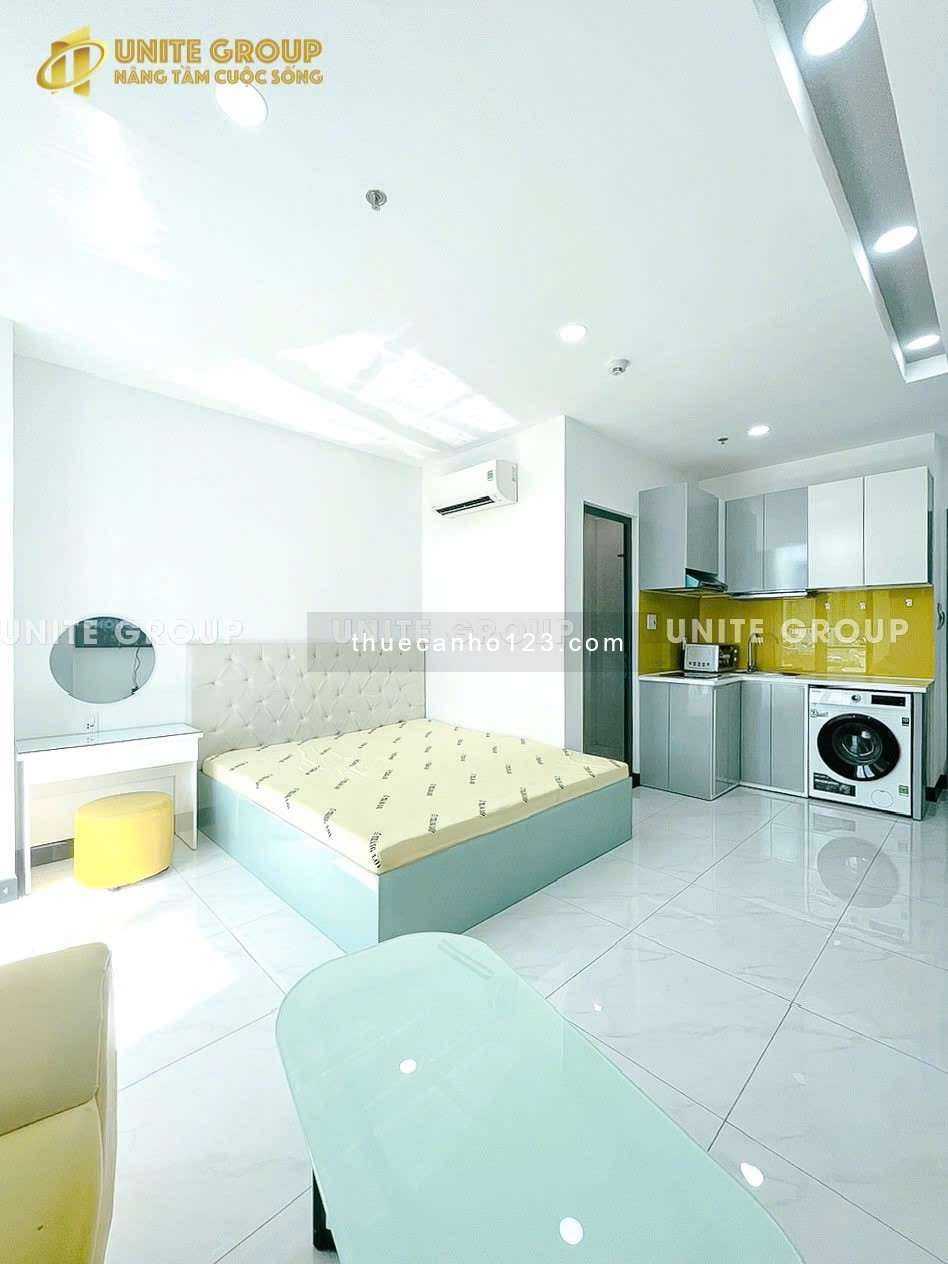 Căn hộ studio ban công full NT, máy giặt riêng ngay Tân Quy, Q7 – Đối diện RMIT, gần Lotte & Crescen