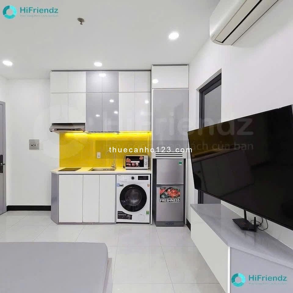 Căn hộ studio ban công full NT, máy giặt riêng ngay Tân Quy, Q7 – Đối diện RMIT, gần Lotte & Crescen