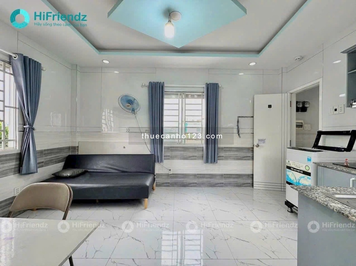 Cho thuê căn hộ 1PN Cửa sổ thoáng Q8 gần cầu Nguyễn Tri Phương, cầu Chánh Hưng, nhà thờ Nam Hải