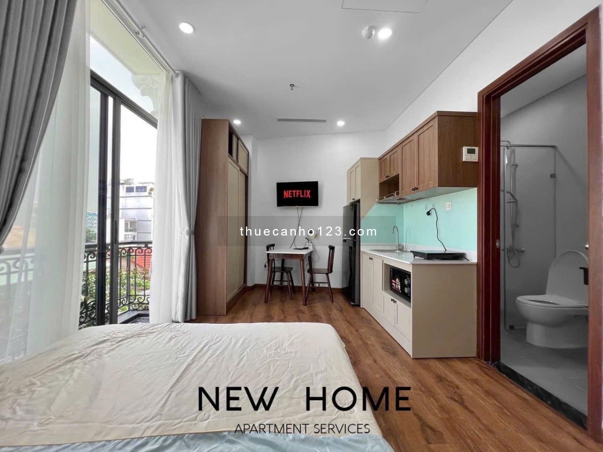 Căn hộ studio full nội thất, ban công thoáng mát – Miễn phí dịch vụ – Tân Bình