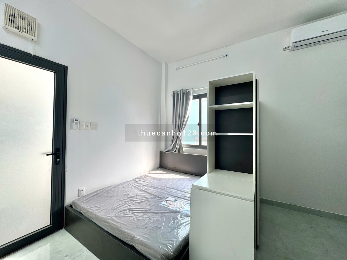 Cho thuê studio ban công thoáng Q8, phòng thoáng, nội thất như hình