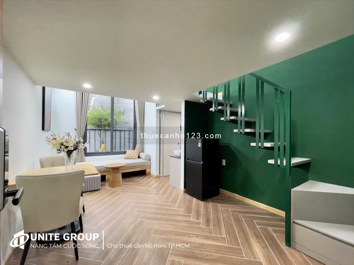 Cho thuê căn hộ 1 phòng ngủ, studio, duplex – Ban công, máy giặt riêng – Gần cầu Kênh Tẻ, Quận 7