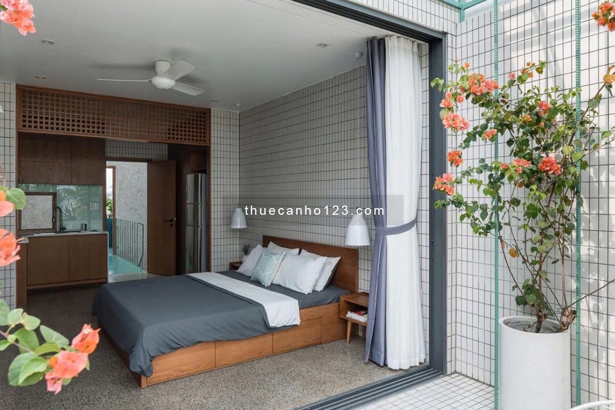 Đường Số Quận 7 - Cho Thuê Căn Hộ Dịch Vụ 1PN Bancon Thoáng Full Nội Thất - Gần Siêu Thị Coopmart