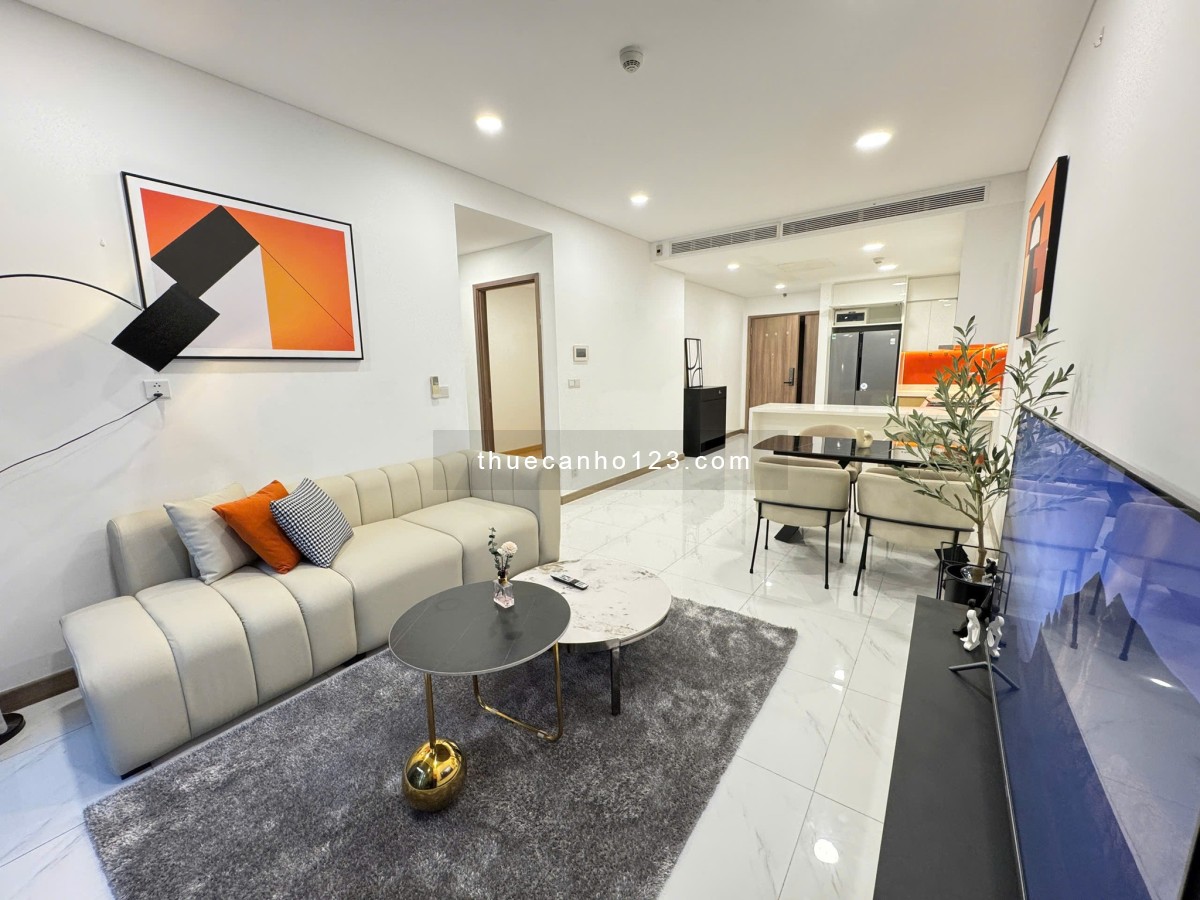 Cho thuê căn hộ Sunwah Pearl – 2+1PN, full nội thất cao cấp – View sông & Bitexco đẳng cấp